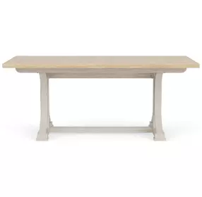 Glenndale Aged White and Wheat 90" Extendable Rectangular Dining Table