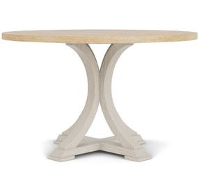 Glenndale Aged White and Wheat 48" Round Dining Table