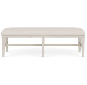 Glenndale Cream Upholstered Dining Bench
