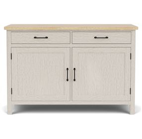 Glenndale Aged White and Wheat 2 Door Buffet