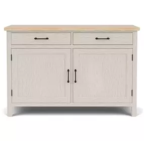 Glenndale Aged White and Wheat 2 Door Buffet