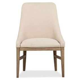 Tristan Brown Upholstered Arm Chair Set of 2