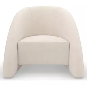 Movement Ivory Performance Fabric Upholstered Accent Chair