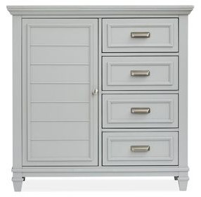Harborwick Harbor Gray 4 Drawer Door Chest