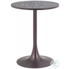 Bite Black And Bronze Round Bistro Table