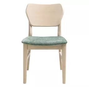 West End Sage Green and Natural Maple Upholstered Side Chair Set of 2