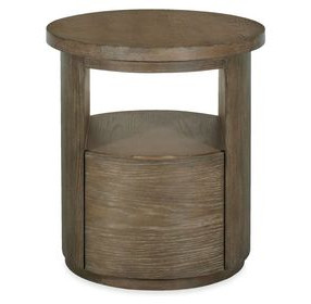 Bosley Lt. Brown Porpoise Round End Table