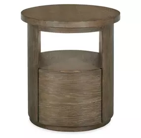 Bosley Lt. Brown Porpoise Round End Table