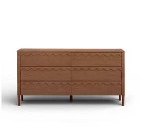 Oodle Walnut 6 Drawer Dresser