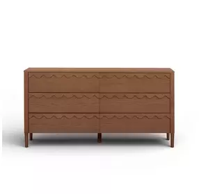 Oodle Walnut 6 Drawer Dresser