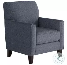 Sugarshack Blue Navy Straight Arm Accent Chair