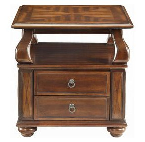 Amado Walnut Rectangular End Table