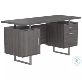 Lawtey Weathered Grey Office Desk