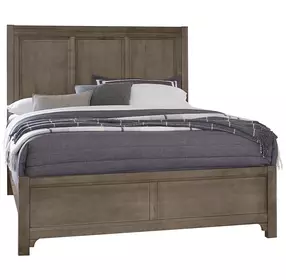 Cool Farmhouse Natural worm Gray King Panel Bed