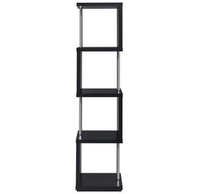 Baxter Black And Chrome Bookcase