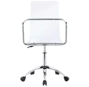 Amaturo Clear Acrylic Adjustable Office Chair