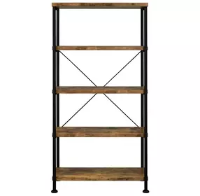 Analiese Antique Nutmeg and Black Bookcase