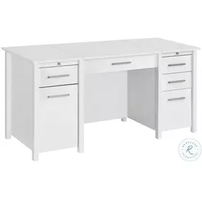 Dylan High Gloss White Lift Top Office Desk