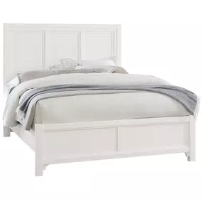 Cool Farmhouse White King Panel Bed