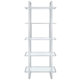 Hartford Chrome Bookcase