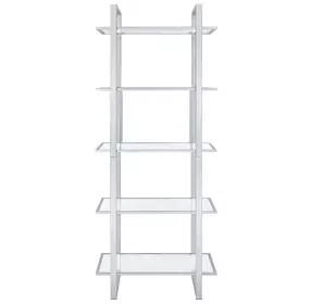 Hartford Chrome Bookcase