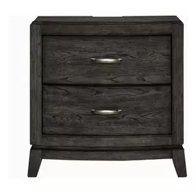 Avalon Coffee Bean 2 Drawer Nightstand with USB Charging