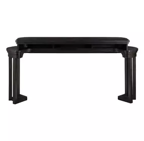 Weston Peppercorn Oval Console Bar Table with USB Charging