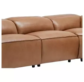 Uptown Tan Husk Leather Armless Chair