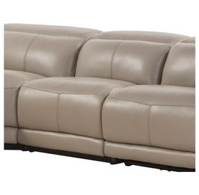 Ridgeway Gray Shark Skin Leather Armless Power Recliner