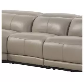Ridgeway Gray Shark Skin Leather Armless Power Recliner