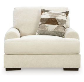 Meadowleaf Sand Upholstered Chair and A Half with Pillow
