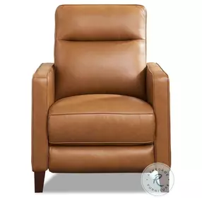 Arden Cognac Top Grain Leather Zero Gravity Power Recliner with Power Headrest