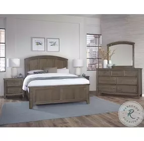 Woodbridge Dark Cashmere Arch Panel Bedroom Set