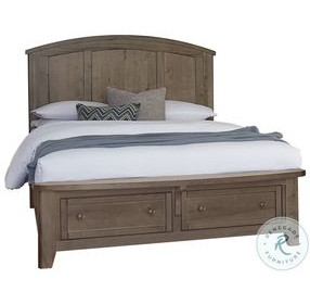 Woodbridge Dark Cashmere Queen Arch Storage Platform Bed