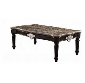 Ernestine Black Rectangular Marble Cocktail Table