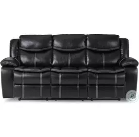 Bastrop Black Double Reclining Sofa