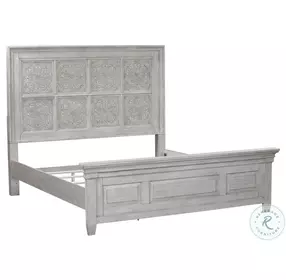 Heartland Antique White And Tobacco California King Panel Bed