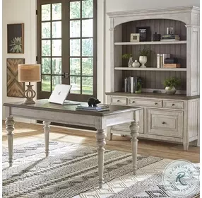 Homestead Antique White Home Office Set