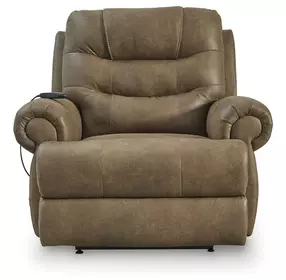 Created Comfort Earth Power Lift Recliner with Power Headrest and Heat Massage