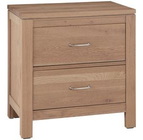 Tide And Timber Clear Oak 2 Drawer Nightstand