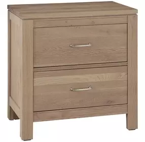 Tide And Timber Clear Oak 2 Drawer Nightstand