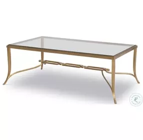 Cortona Antique Brass Cocktail Table