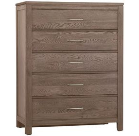 Tide And Timber Gray Oak 5 Drawer Chest