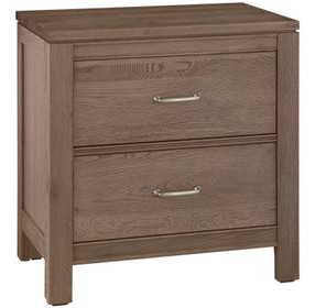 Tide And Timber Gray Oak 2 Drawer Nightstand