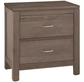 Tide And Timber Gray Oak 2 Drawer Nightstand