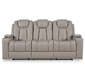 Downing Court Coin 87" Reclining Sofa with LED and USB Charging