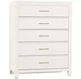 Tide And Timber White Maple 5 Drawer Chest