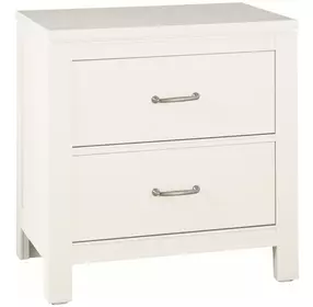 Tide And Timber White Maple 2 Drawer Nightstand