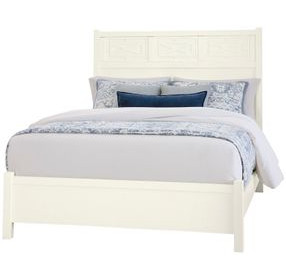Tide And Timber Clear Oak Fretwork Panel Bed