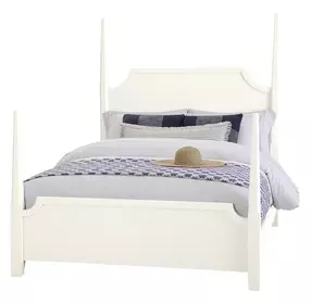 Tide And Timber White Maple Queen Pencil Poster Bed